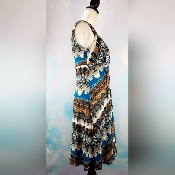 MUSE – Turquoise, multi-color, sleeveless, size 12 - Picture 3 of 7